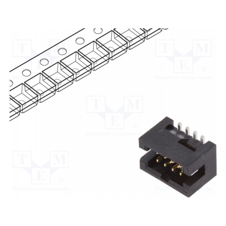 Гнездо idc AMPHENOL 20021221-00008C4LF (20021221-00008C4LF)