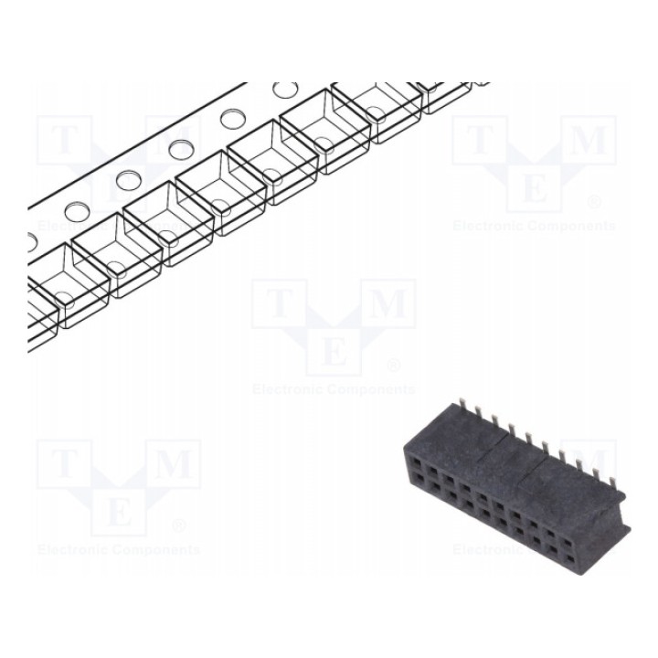 Гнездо штыревой AMPHENOL 20021321-00020C4LF (20021321-00020C4LF)