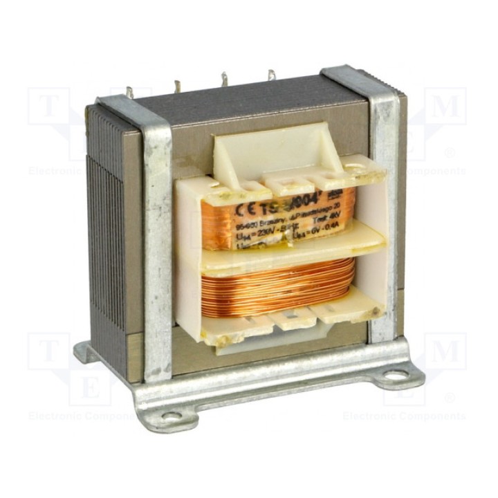 Трансформатор сетевой 5ВА 230ВAC 6В INDEL TS5004 (TS5-004)