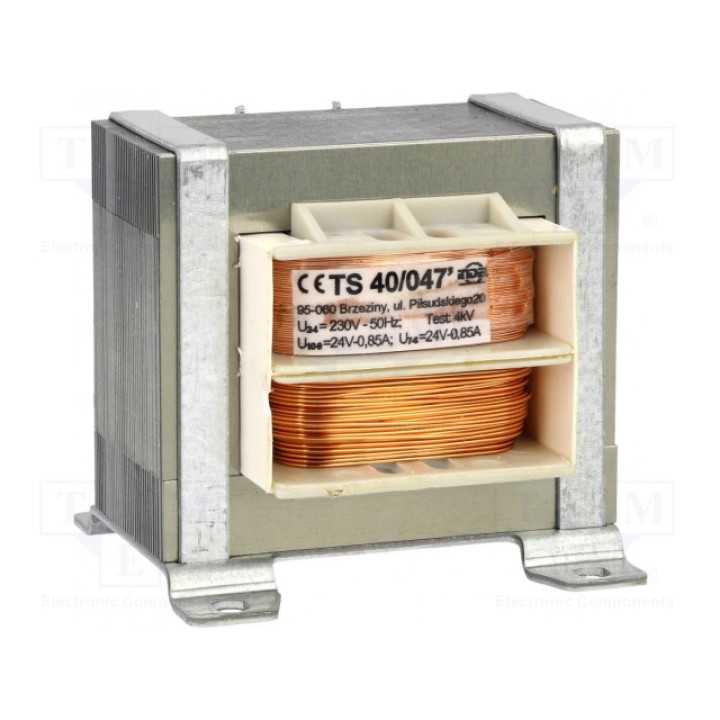 Трансформатор сетевой 40ВА 230ВAC 24В INDEL TS 40047 (TS40-047)