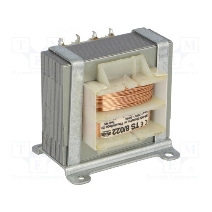 Трансформатор сетевой 8ВА 230ВAC 6В INDEL TS 8022 (TS8-022)