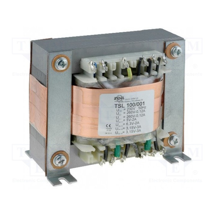 Трансформатор сетевой 230ВAC 260В 260В INDEL TSL 100001 (TSL100-001)