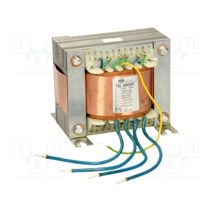 Трансформатор сетевой 230ВAC 168В 313В INDEL TSL 400001 (TSL400-001)