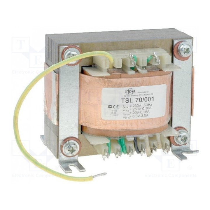 Трансформатор сетевой 230ВAC 250В 20В INDEL TSL 70001 (TSL70-001)