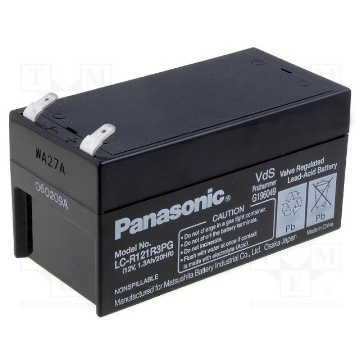 Свинцовый аккумулятор PANASONIC ACCU-HP1.2-12P(LC-R121R3PG)