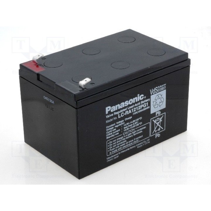 Свинцовый аккумулятор PANASONIC ACCU-HP12-12P2(LC-RA1212PG1)