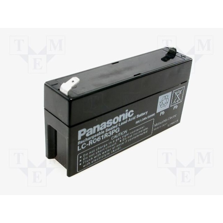 Свинцовый аккумулятор PANASONIC ACCU-HP1.3-6P(LC-R061R3P)