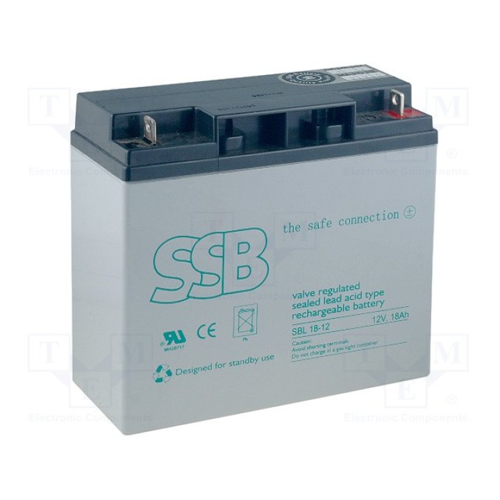 Свинцовый аккумулятор SSB ACCU-HP18-12SL(SBL 18-12)