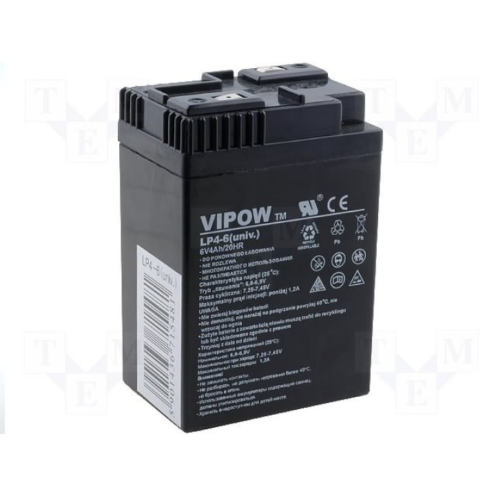 Свинцовый аккумулятор VIPOW ACCU-HP4-6(BAT0204)
