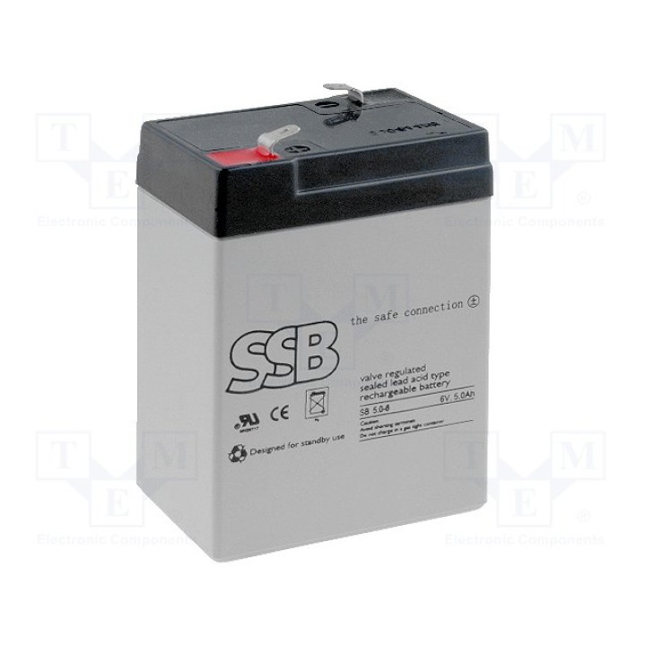 Свинцовый аккумулятор SSB ACCU-HP5-6S(SB5-6)
