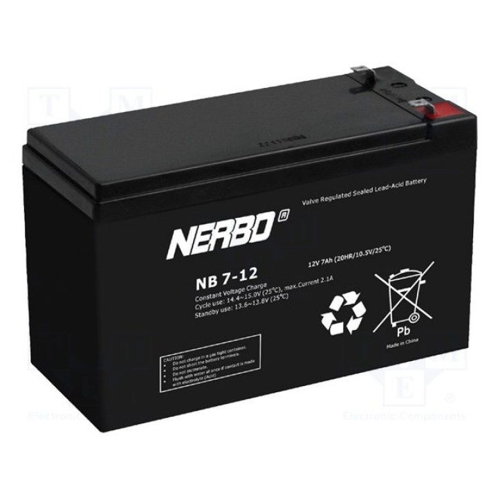 Свинцовый аккумулятор NERBO ACCU-HP7-12NB(NB7-12)