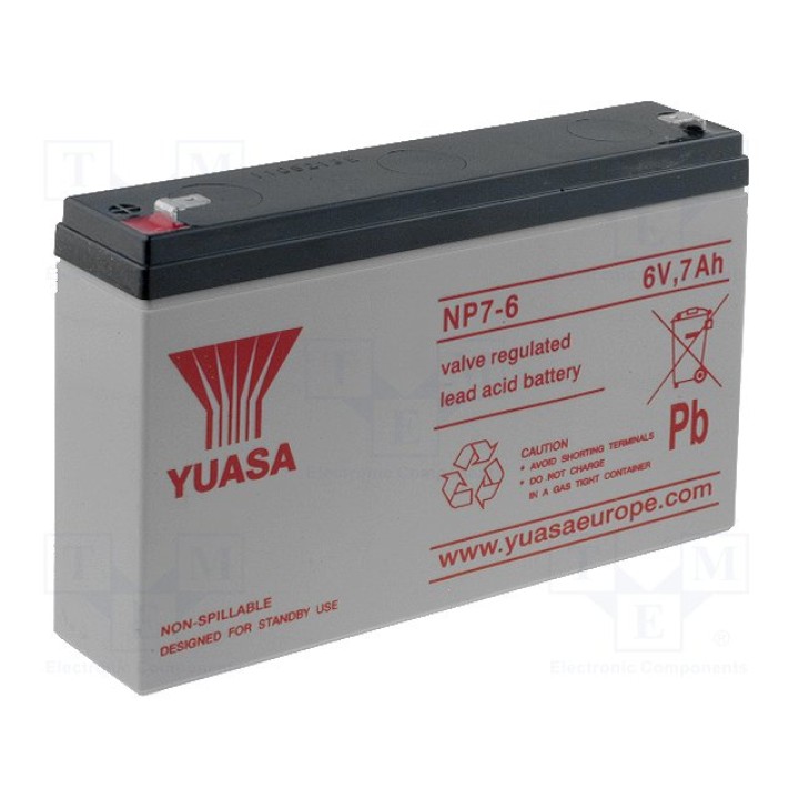 Свинцовый аккумулятор YUASA ACCU-HP7-6Y(NP7-6)