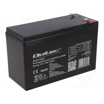 Свинцовый аккумулятор QOLTEC ACCU-HP9-12Q 