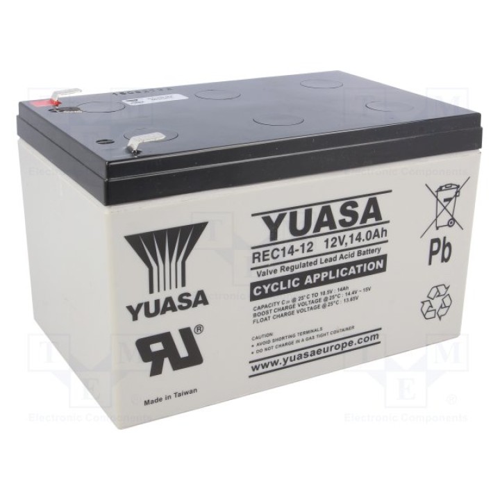 Свинцовый аккумулятор YUASA ACCU-REC14-12Y(REC14-12)