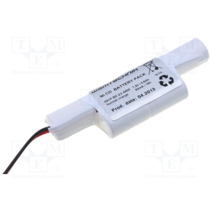 Ni-Cd аккумулятор ACCU-23A-7.2V()