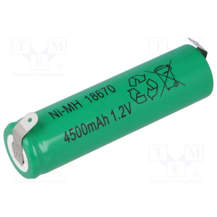 NiMh аккумулятор JJJ ACCU-43A-4500-BL(J-18670 BL)