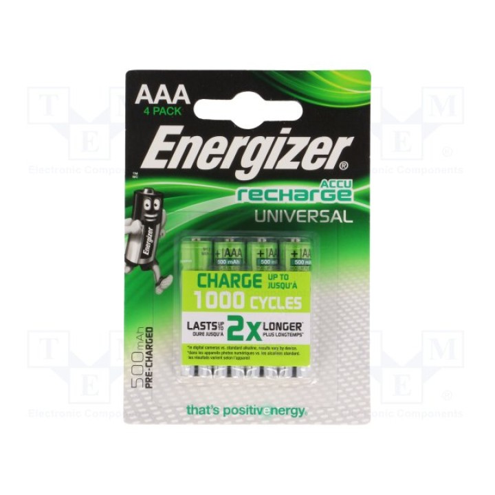 NiMh аккумулятор ENERGIZER ACCU-R3500-EG-B(AAA-HR03)