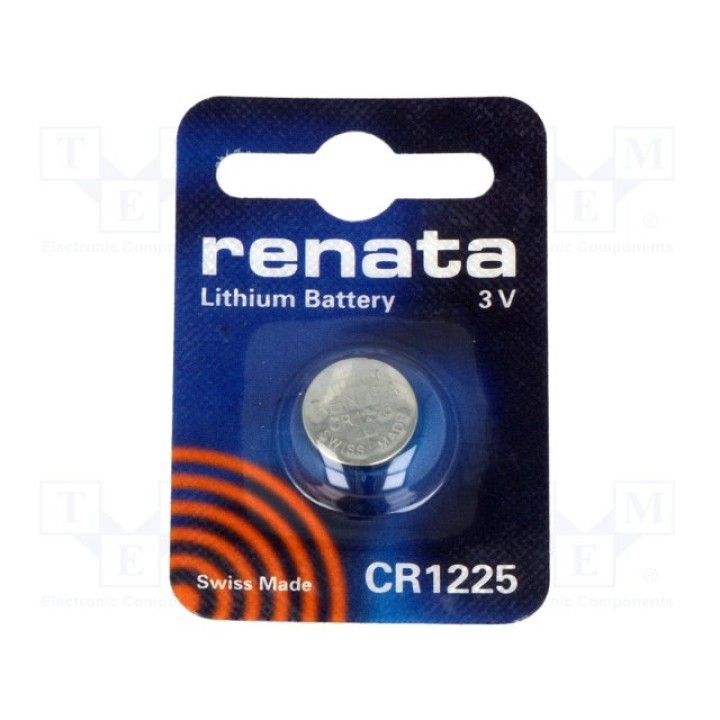 Литиевая батарея RENATA BAT-CR1225RE-B(CR1225 B1)