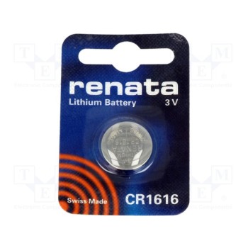 Литиевая батарея RENATA BAT-CR1616RE-B 