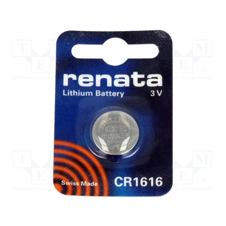 Литиевая батарея RENATA BAT-CR1616RE-B(CR1616)