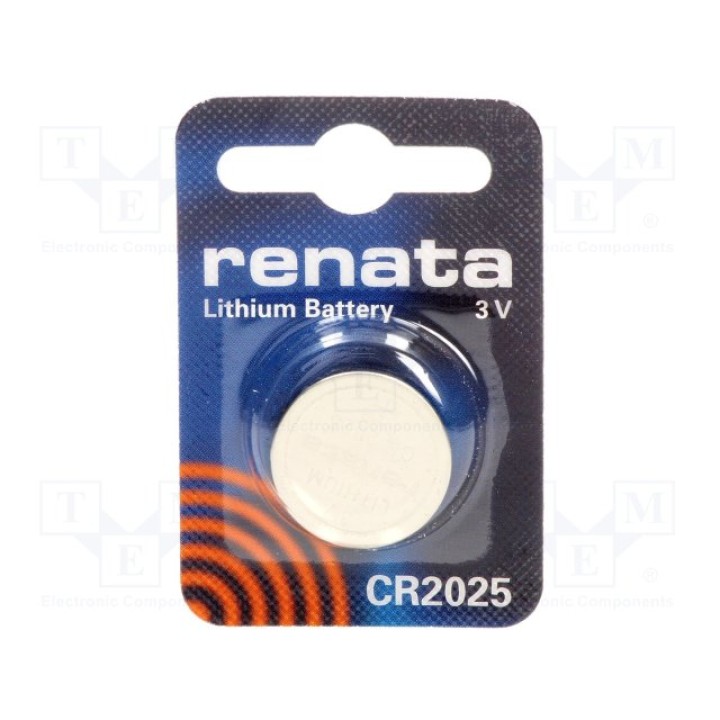 Литиевая батарея RENATA BAT-CR2025RE-B(CR2025)