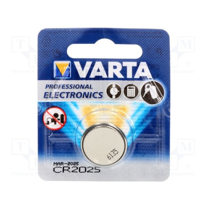 Литиевая батарея VARTA BAT-CR2025V-B1(6025 101 401)