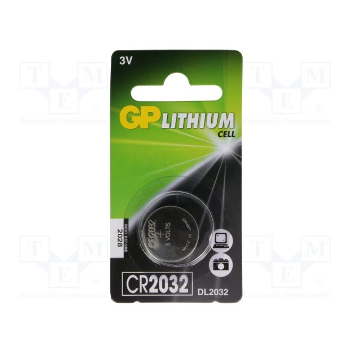 Литиевая батарея GP BAT-CR2032GP-BL1(GP CR2032)