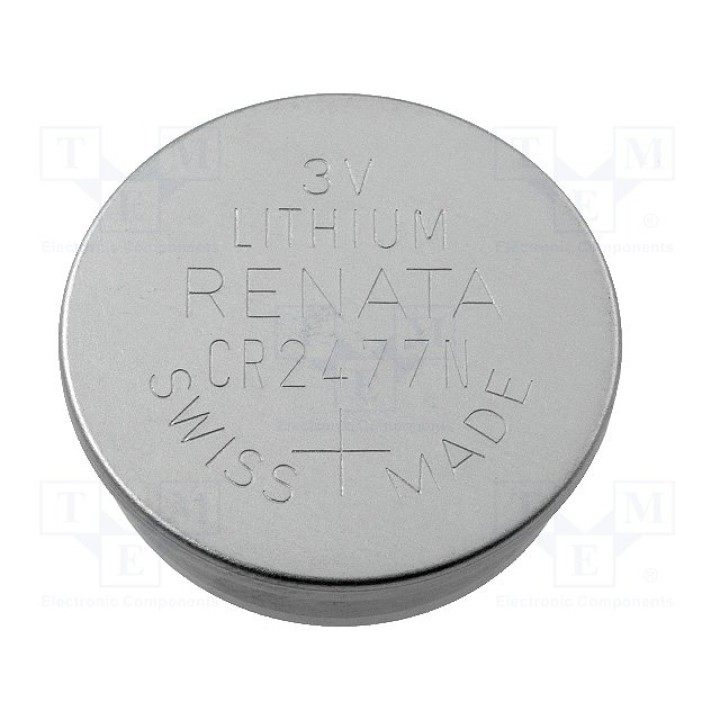 Литиевая батарея RENATA BAT-CR2477NRN(CR2477N)