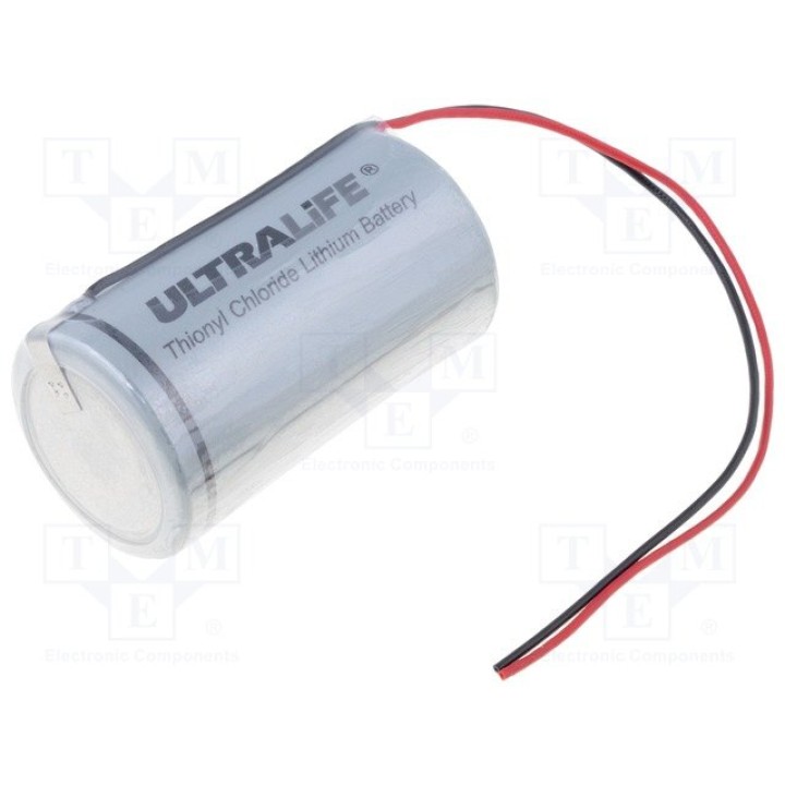 Литиевая батарея ULTRALIFE BAT-ER34615W-UL(ER34615/WIRES)
