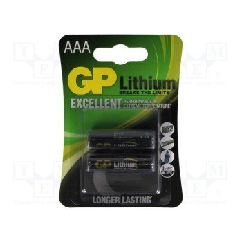 Литиевые батарейки GP BAT-FR3-GPBL2 
