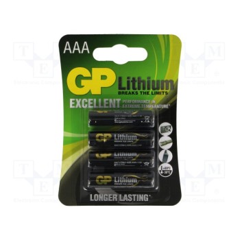 Литиевые батарейки GP BAT-FR3-GPBL4 