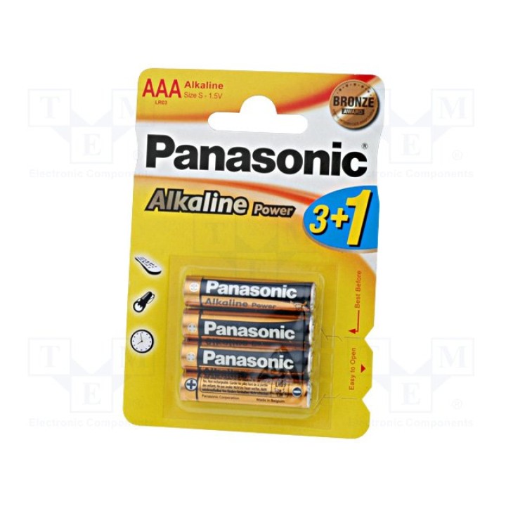 Батарея щелочная PANASONIC BAT-LR03P-B4()