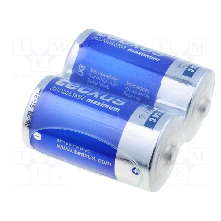 Алкалиновые батарейки TECXUS BAT-LR14TX-S-B(23635)