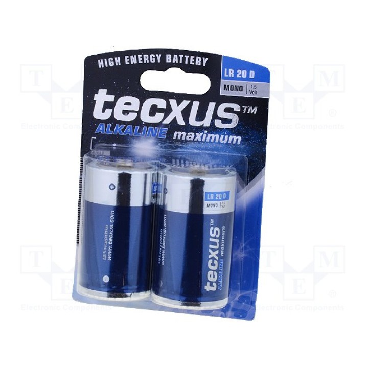 Батарея щелочная TECXUS BAT-LR20TX-BL(11012)