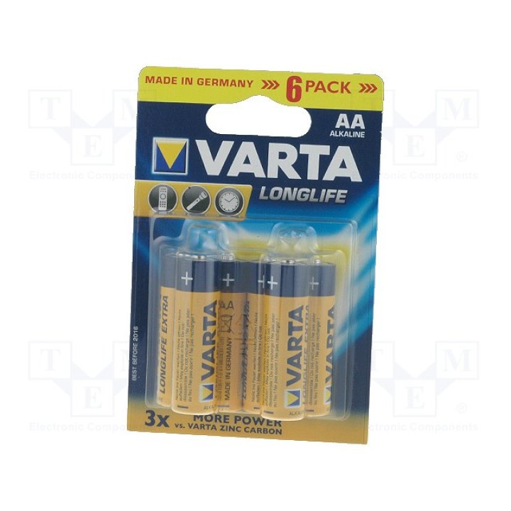 Батарея щелочная VARTA BAT-LR6X6VL(4 106 101 436)