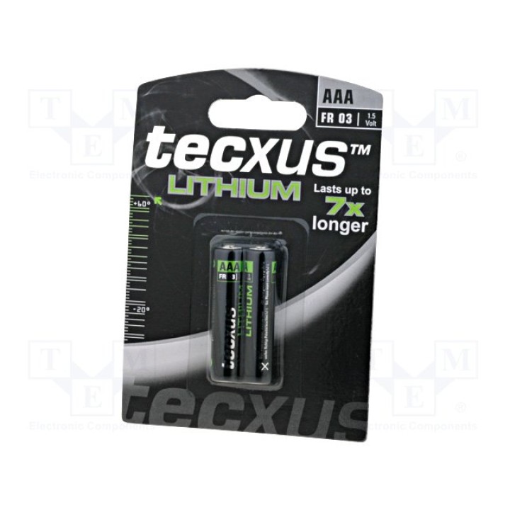 Литиевые батарейки TECXUS BAT-R03LITX-BL(11030)