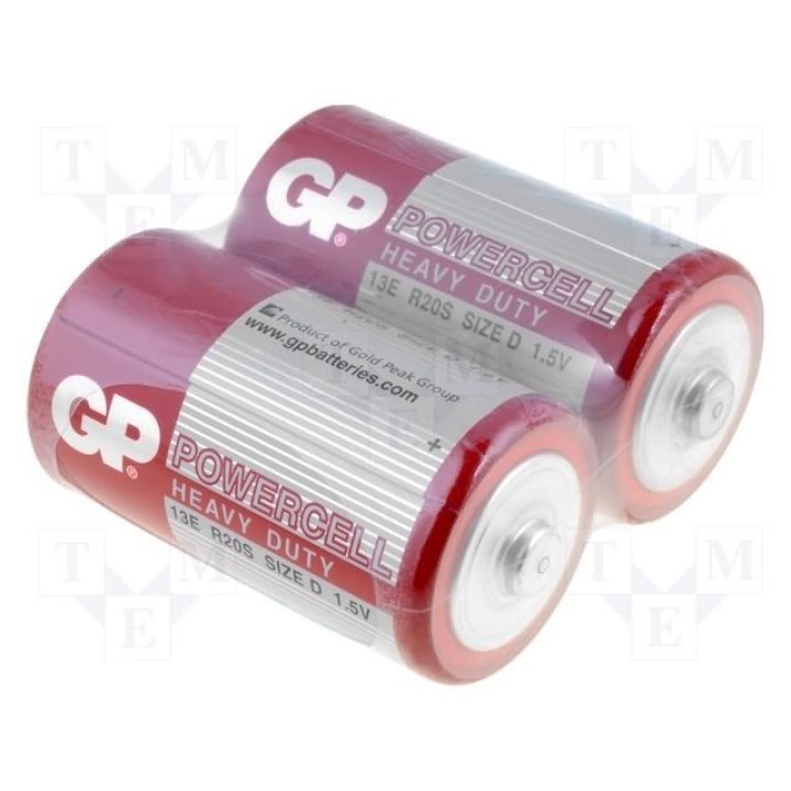 Батарея угольно-цинковая GP BAT-R20GP(GP13E)