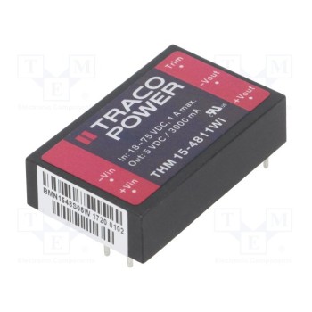 Преобразователь напряжения DC/DC TRACO POWER THM15-4811WI 