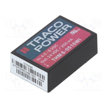 Преобразователь напряжения DC/DC TRACO POWER THM6-0515WI 