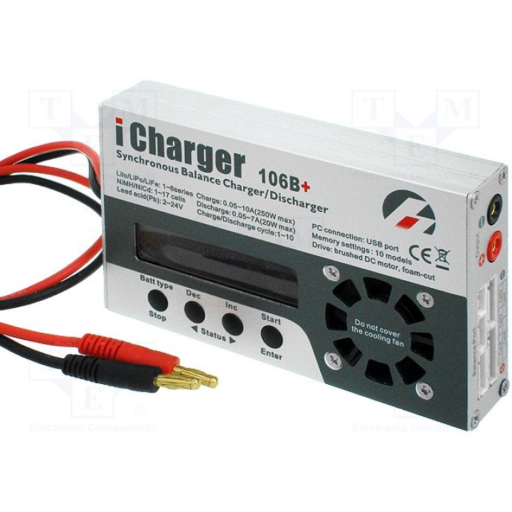  Зарядное устройство для аккумуляторов, встроенных в модели ICHARGER-106B()