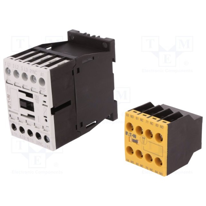 Контактор 3 полюсный EATON ELECTRIC DILMS12-23-24VDC(DILMS12-23(24VDC))