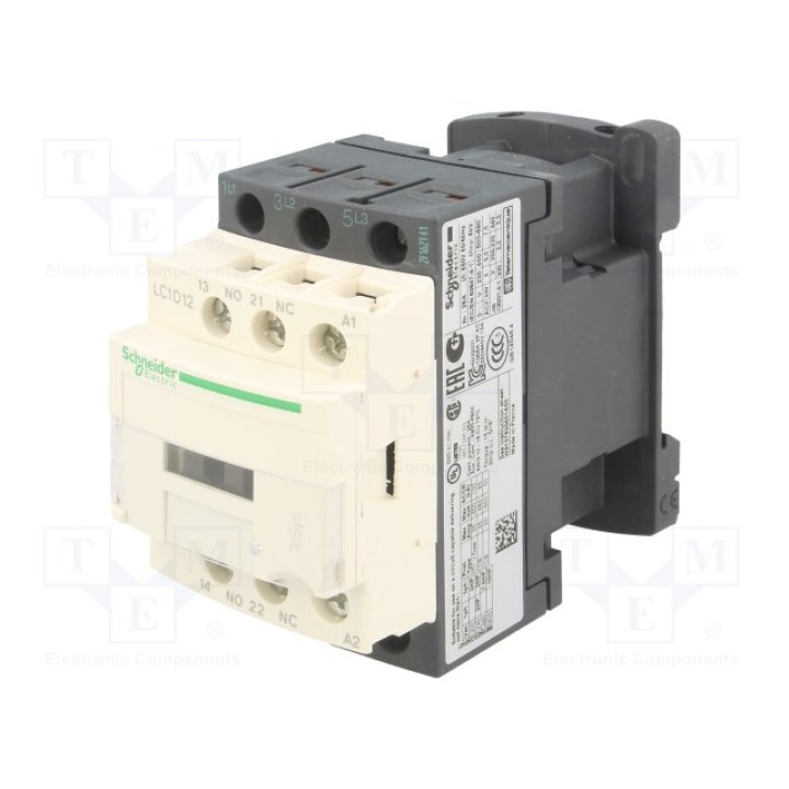 Контактор 3 полюсный SCHNEIDER ELECTRIC LC1D12F7(LC1D12F7)