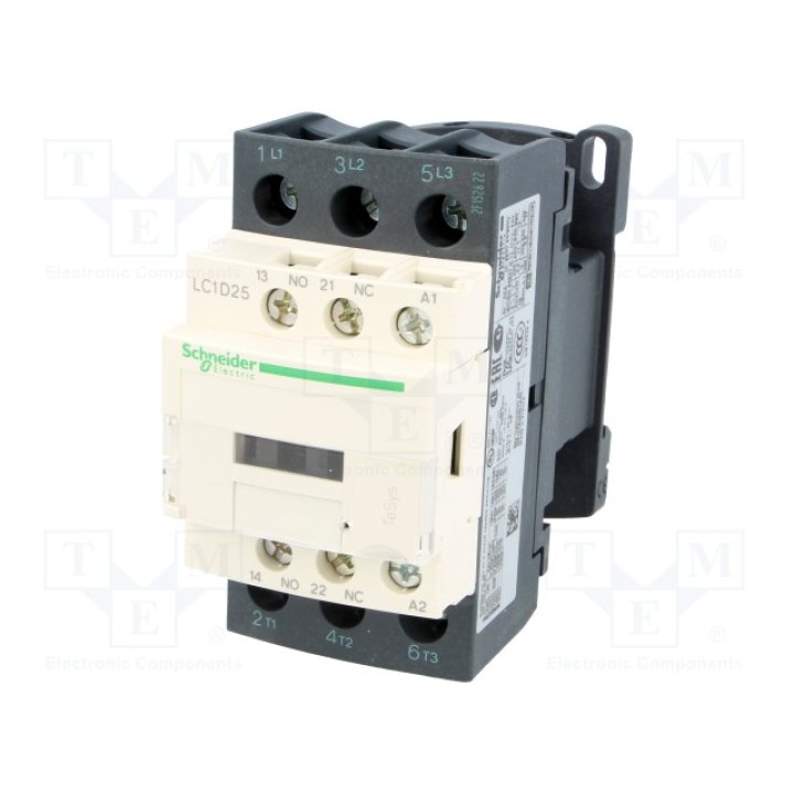 Контактор 3 полюсный SCHNEIDER ELECTRIC LC1D25F7(LC1D25F7)