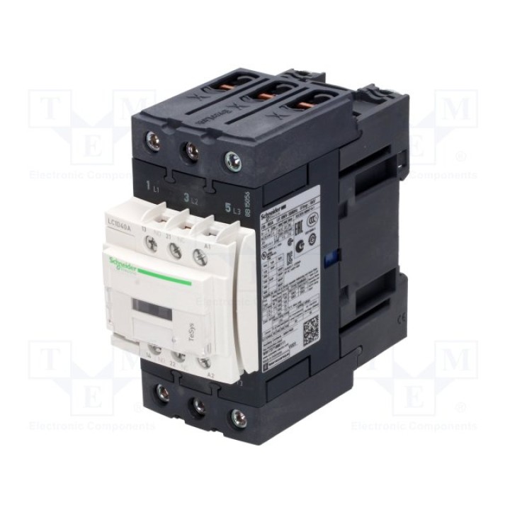 Контактор 3 полюсный SCHNEIDER ELECTRIC LC1D40AE7(LC1D40AE7)