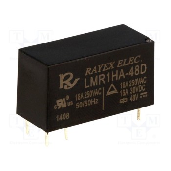 Электромагнитное реле RAYEX ELECTRONICS LMR1HA-48D 
