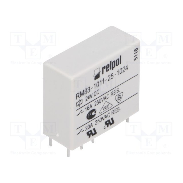 Электромагнитное реле RELPOL RM83-P-24V(RM83-1011-25-1024)