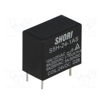 Электромагнитное реле SHORI ELECTRIC S5H-24-1AS 