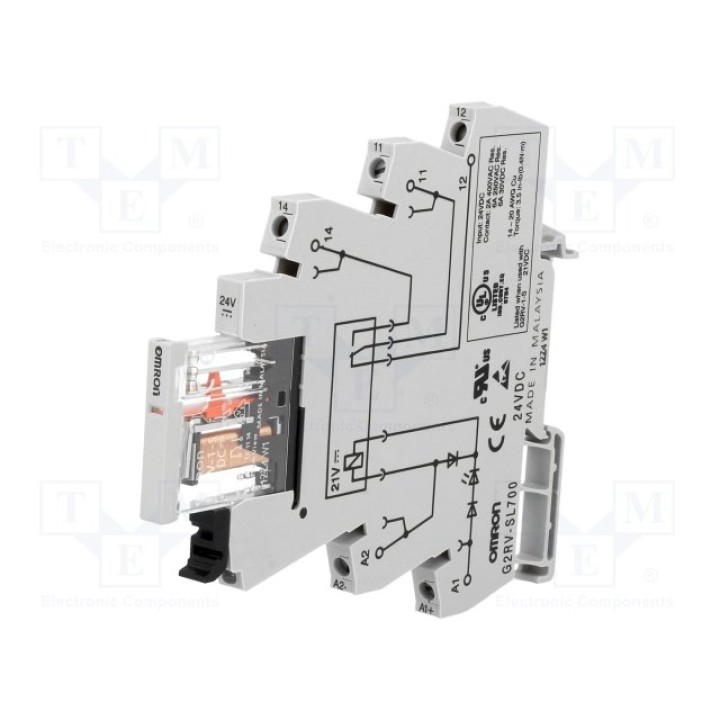 Интерфейсное реле OMRON G2RVSL70024DC(G2RV-SL700 24VDC)