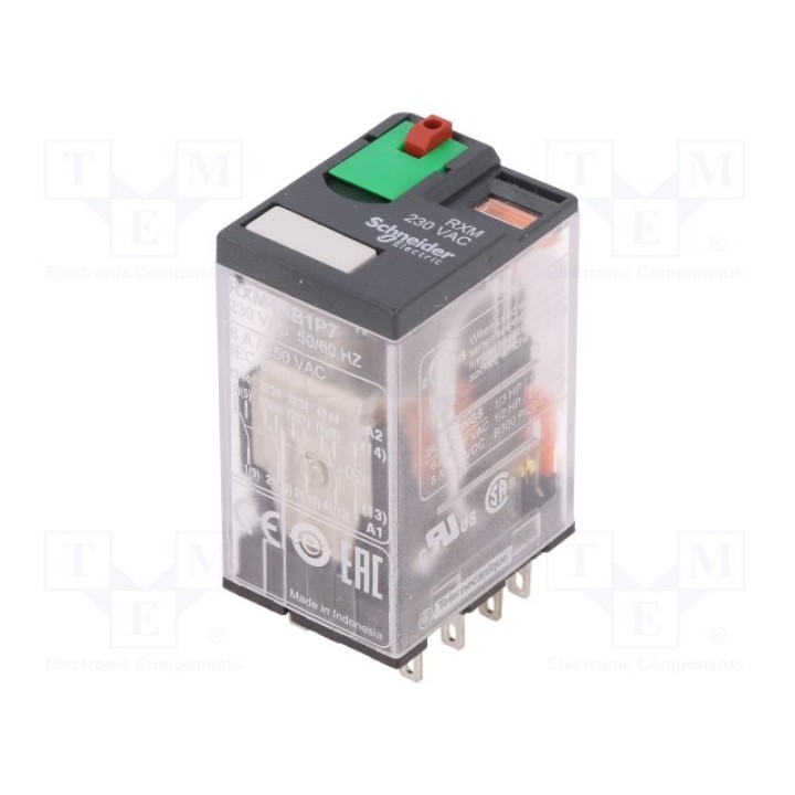 Промежуточное реле SCHNEIDER ELECTRIC RXM4AB1P7(RXM4AB1P7)