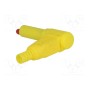 Вилка "банан" 4мм S24O-BAP-100-Y (BAP-100-Y)